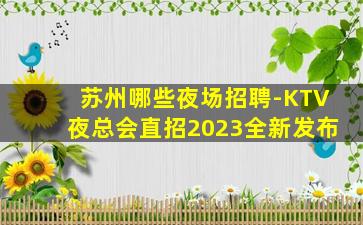 苏州哪些夜场招聘-KTV夜总会直招2023全新发布